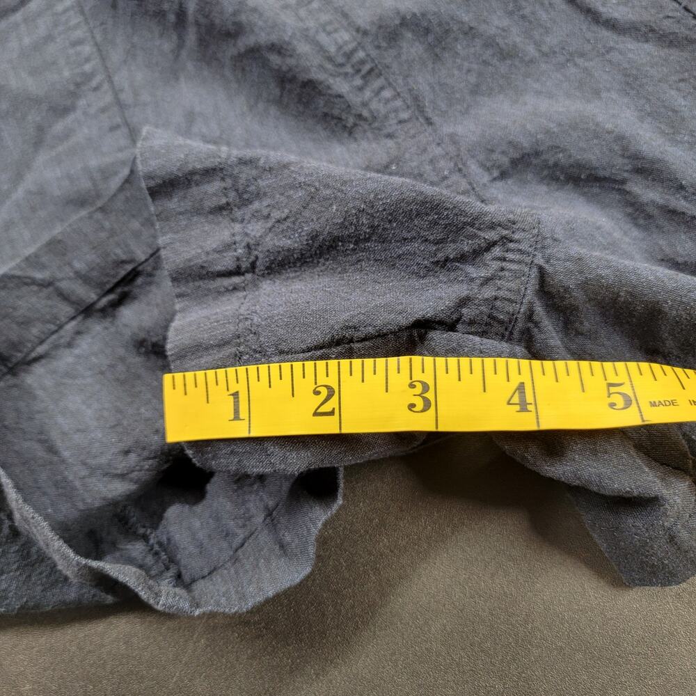 Marine Layer Sydney Romper Navy Blue Hemp Tencel Blend Button Front S Pockets - Picture 8 of 8